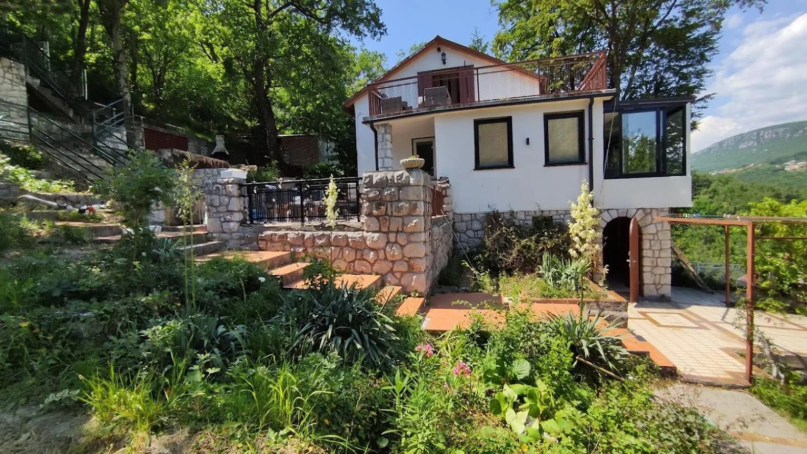 Amazing Sea-Mountain Valley View House With 3 Terraces And Huge Chill Gardens, 5Min From The Sea! Bribir 0*,  Horvátország