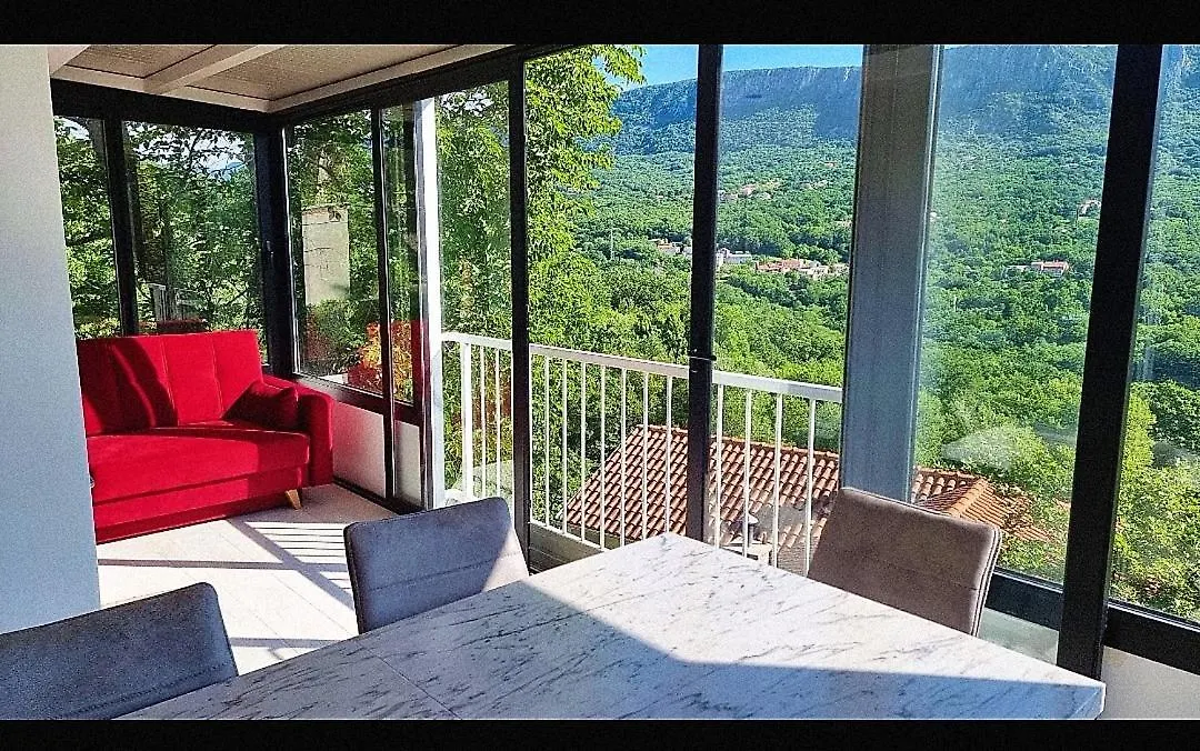 Amazing Sea-Mountain Valley View House With 3 Terraces And Huge Chill Gardens, 5Min From The Sea! Bribir  Bribir (Primorje-Gorski Kotar)