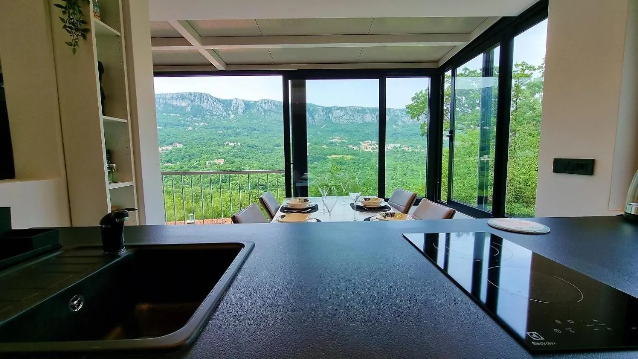 Amazing Sea-Mountain Valley View House With 3 Terraces And Huge Chill Gardens, 5Min From The Sea! Bribir